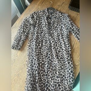 Zara Mesh Animal Print Tunic